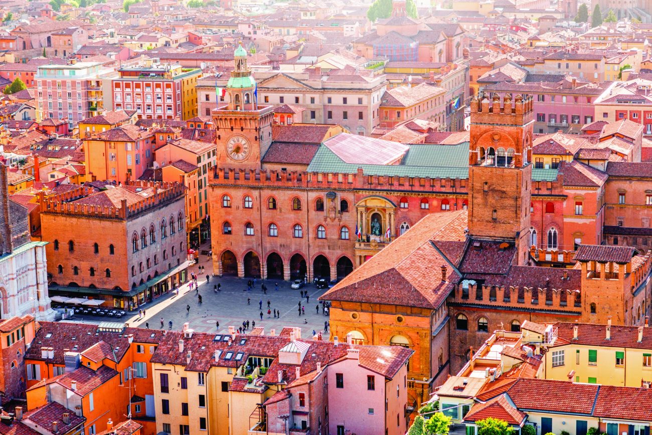 Bologna cityscape view