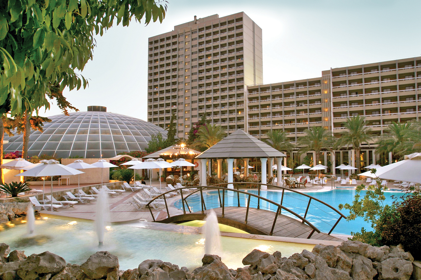 thumbnail_Exterior view from main outdoor swimming pools – Rodos Palace Hotel